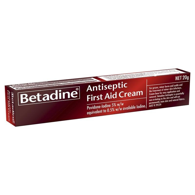 INOVA PHARMACEUTICALS 005700 Betadine Antiseptic First Aid Cream 20g