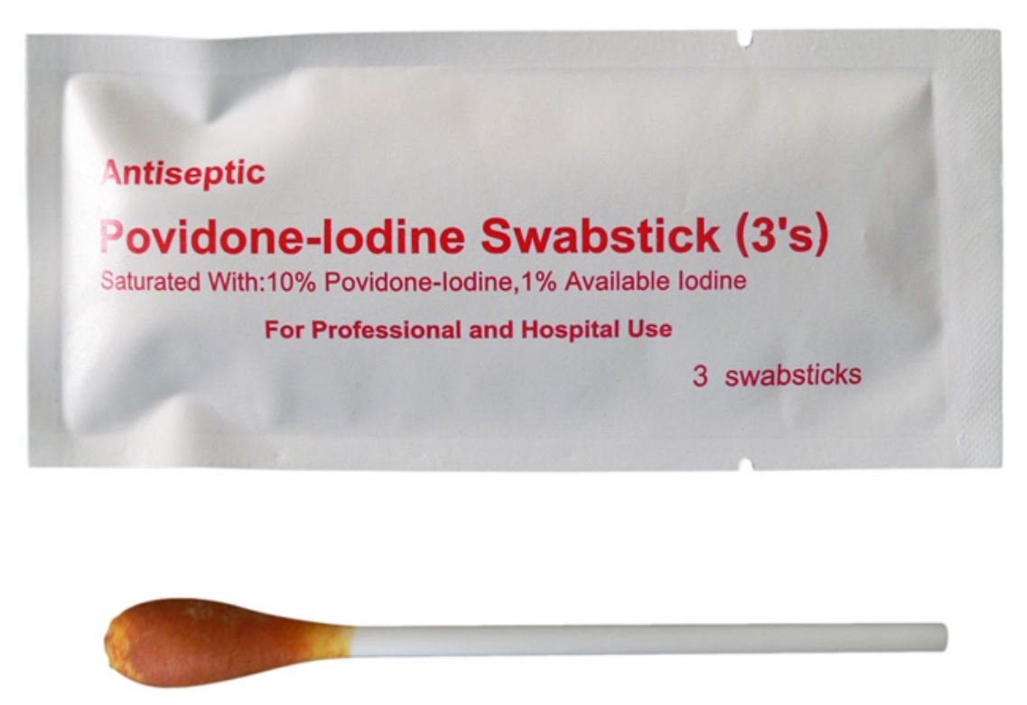 Max Global Products PD-SS-1 Povidone-Iodine Swab Sticks 10cm Sterile Box of 25