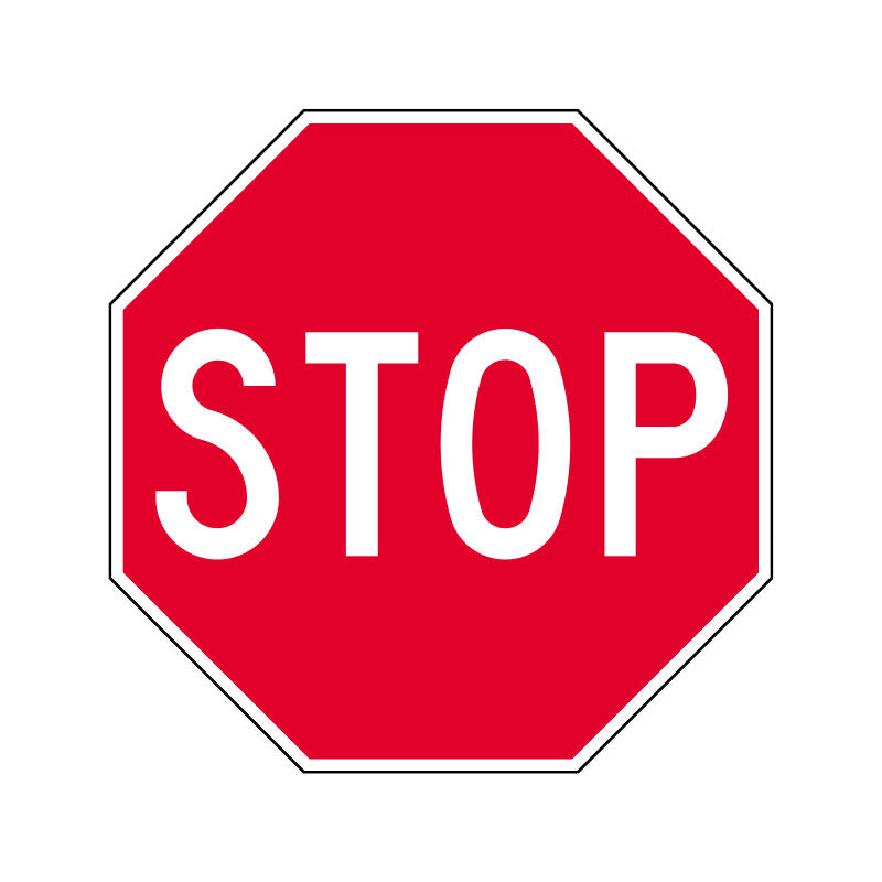 Sign - Stop - 600 x 600mm Octagonal