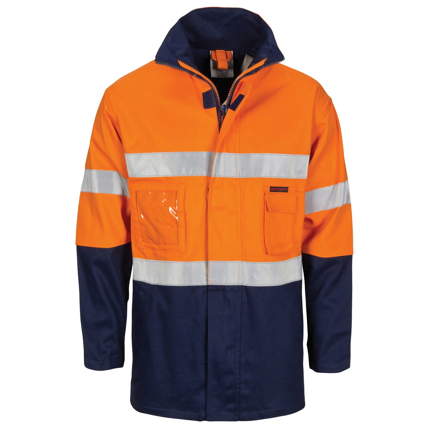 3767 HiVis Cotton Drill "2 in 1" Jacket with Generic Reflective R/Tape