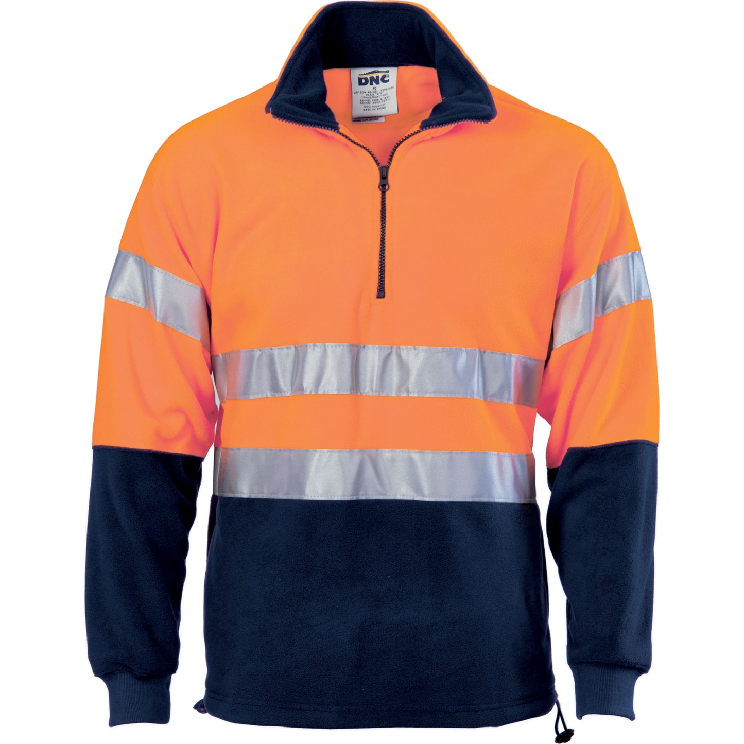 3829 HiVis Two Tone 1/2 Zip Polar Fleece with CSR R/Tape