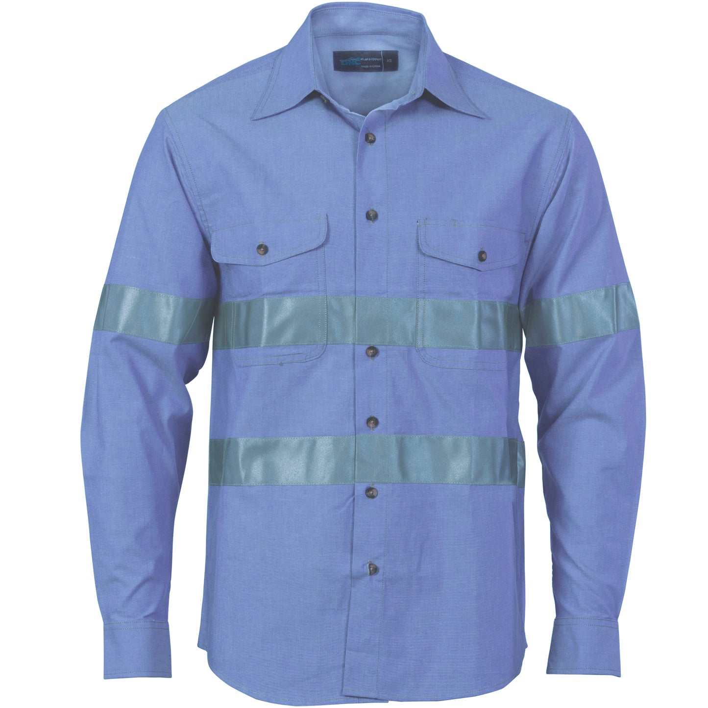 3889 Cotton Chambray Shirt with Generic R/Tape - Long sleeve