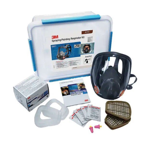 3M AUST 3M6851M Full Face Respirator Starter Kit — Spray Painting A1P2, Medium