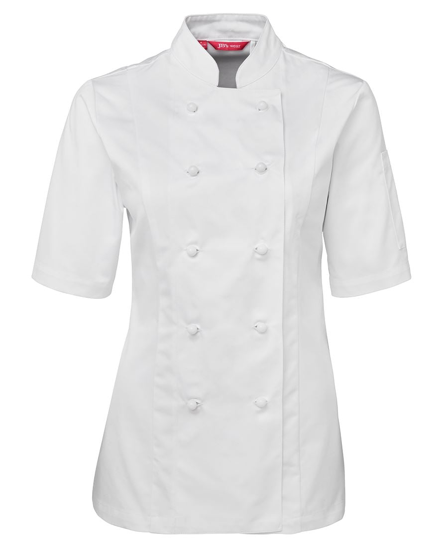 JB's Ladies S/S Chef'S Jacket Black-06