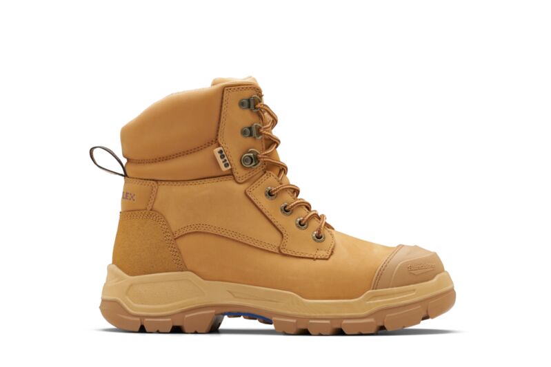 Blundstone 9010 RotoFlex Wheat water-resistant nubuck PU/R 150mm lace up safety boot
