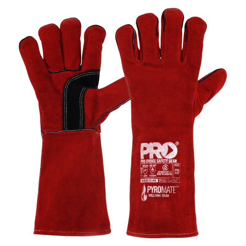 Pro Choice Safety Gear Pyromate Red Kevlar Glove Large