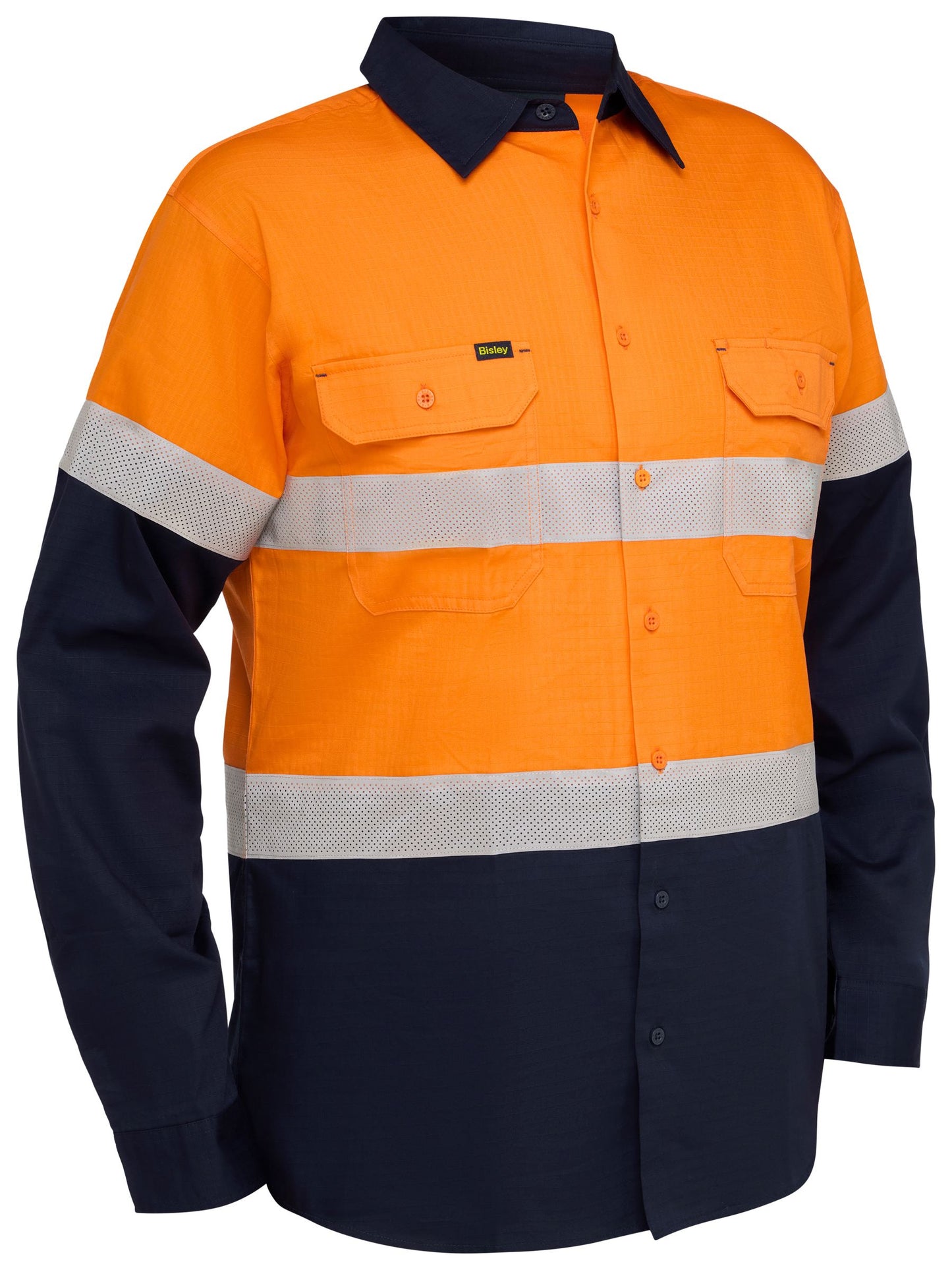 BS6495T Taped Hi Vis Ripstop Vented Shirt