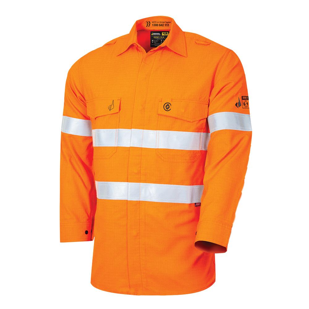 BW1500T1 Lightweight PPE 1 L/S FR Shirt with LOXY™ FR Reflective Tape