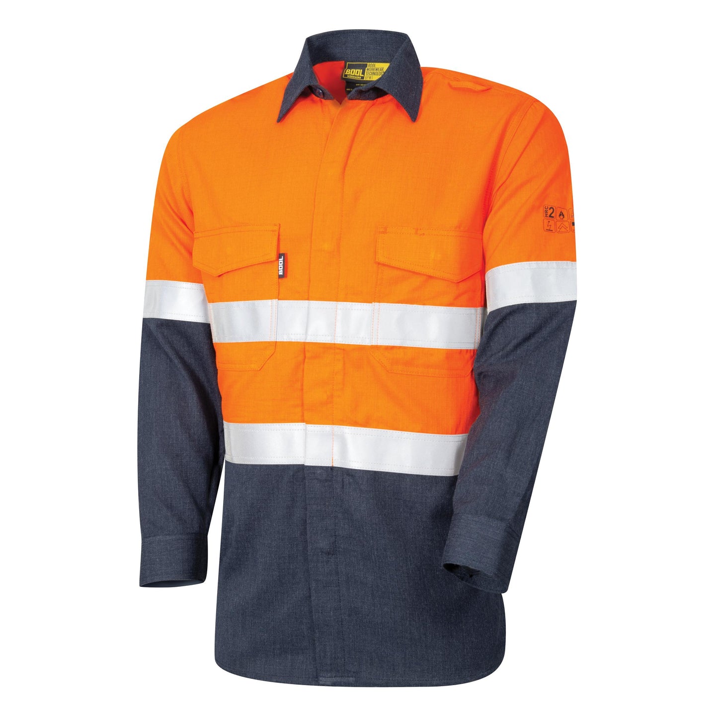 BW2590T1 Regular Weight PPE 2 L/S Two Tone FR Shirt with LOXY™ FR Reflective Tape