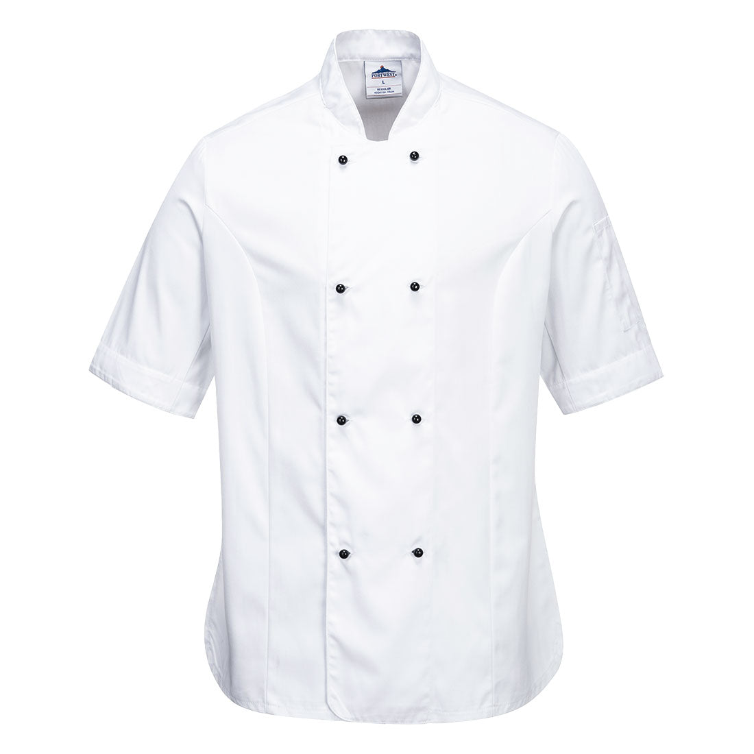 Portwest Rachel Ladies Chefs Jacket S/S in White