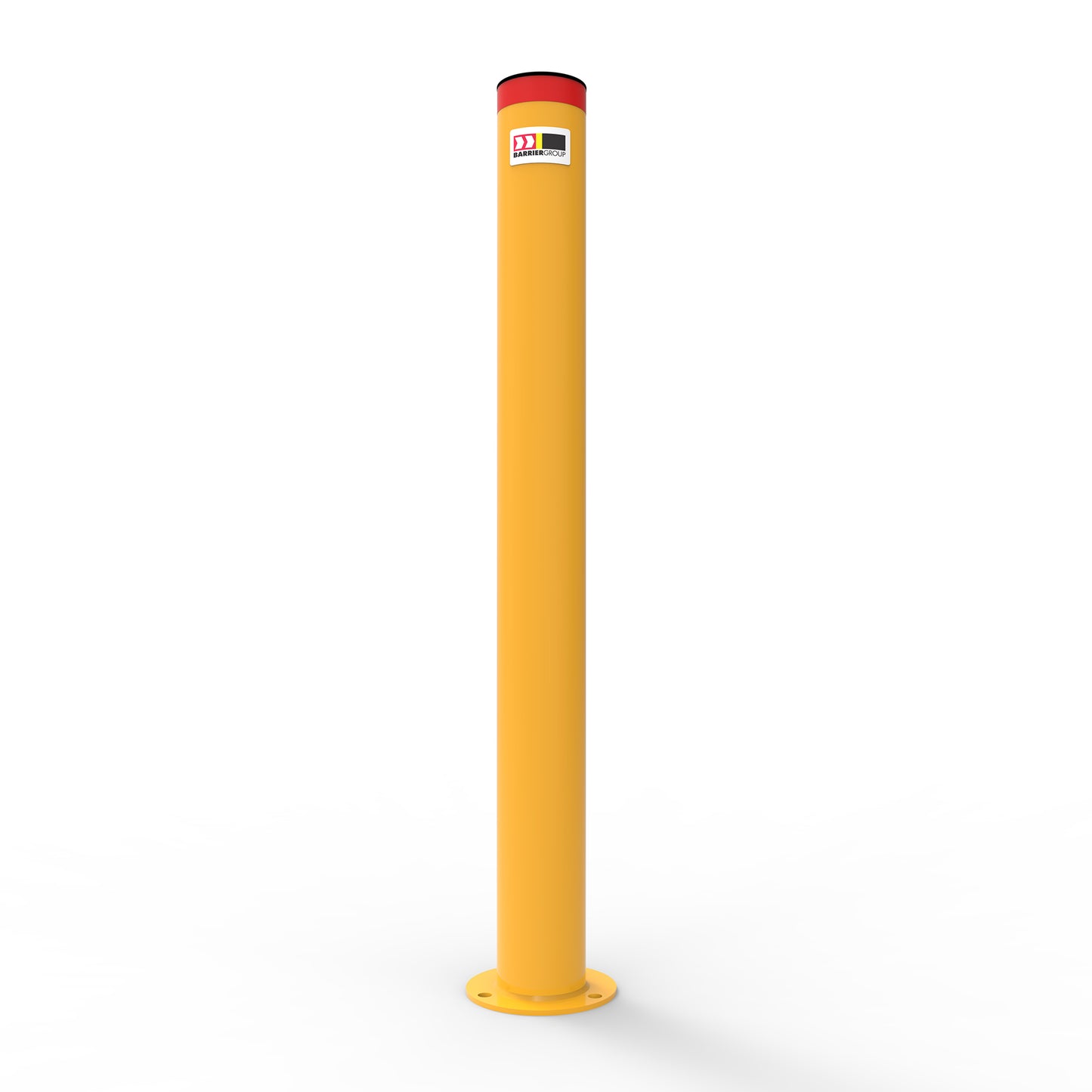 Bollard 90mm Surface Mounted Compliance Powder Coated Yellow