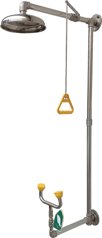 Maxisafe ESW987 SST Wall Mounted Shower & Eye/Face Wash Unit