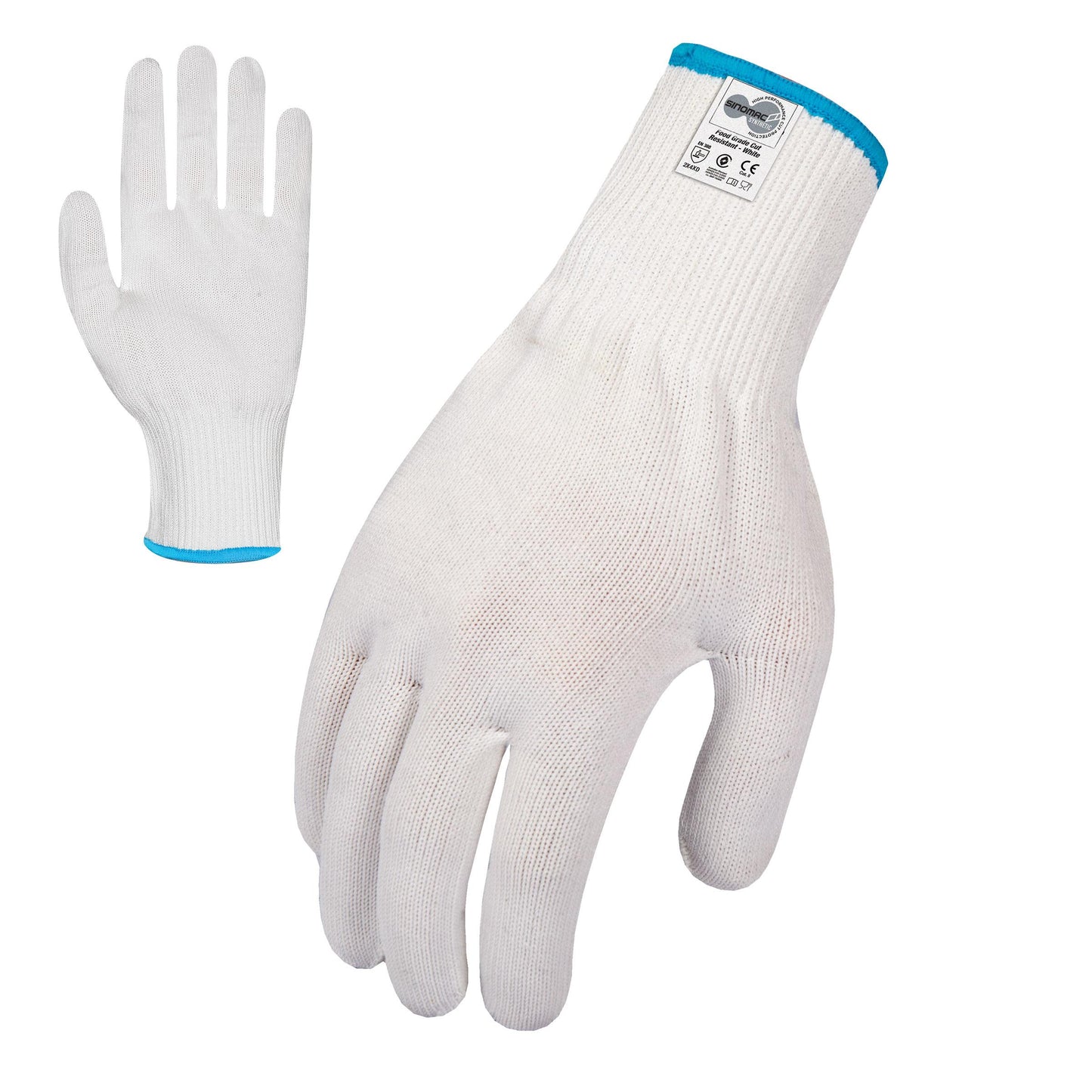 Force360 Force360 White Food Grade 13 gauge Glove (Cut Level D)