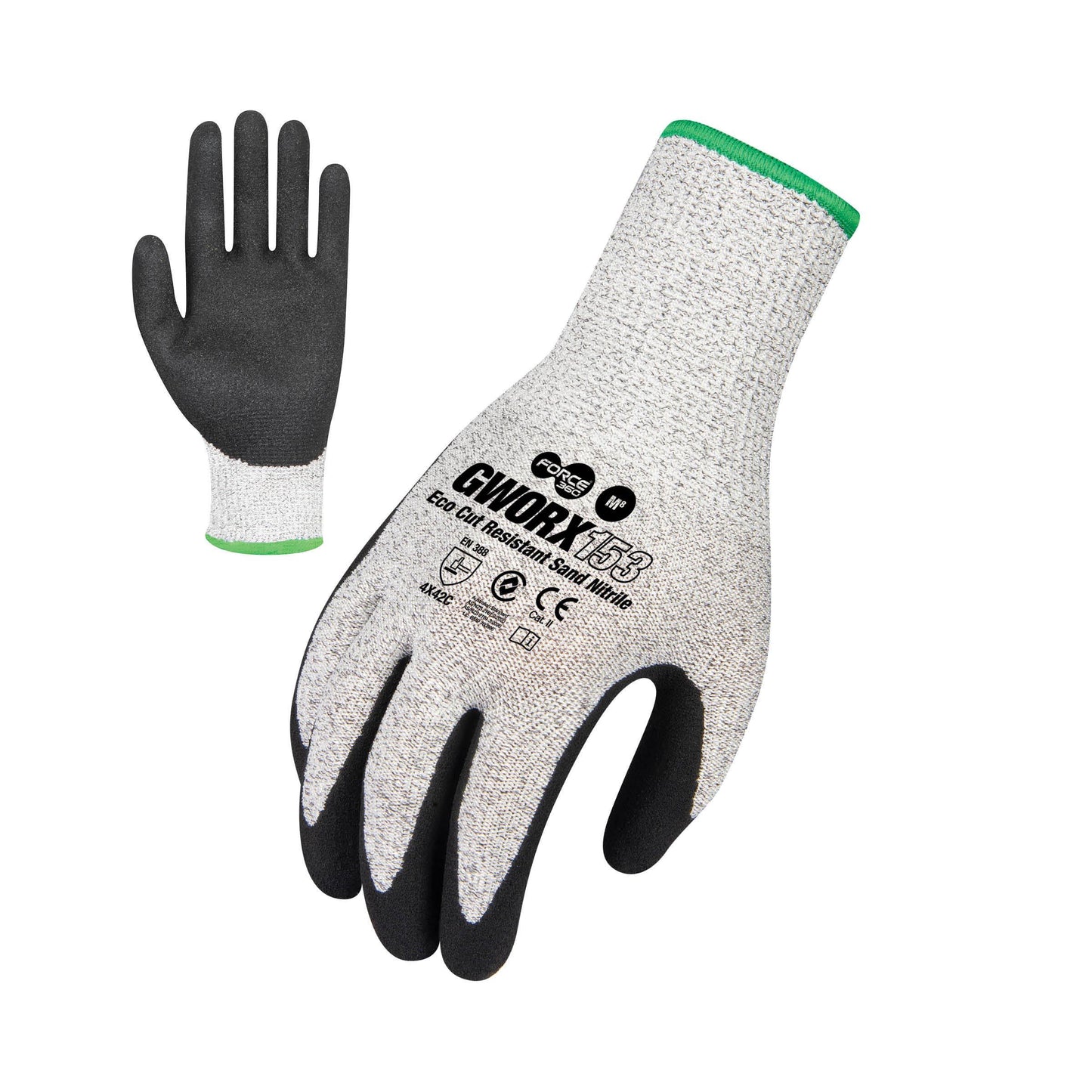 Force360 Force360 Cut Resistant Sand Nitrile Glove (Cut LevelC)