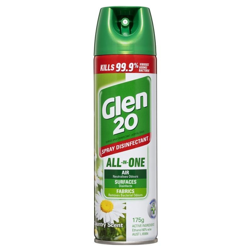 RECKITT BENCKISER 221416 Glen 20 Disinfectant Spray Country Scent 300g