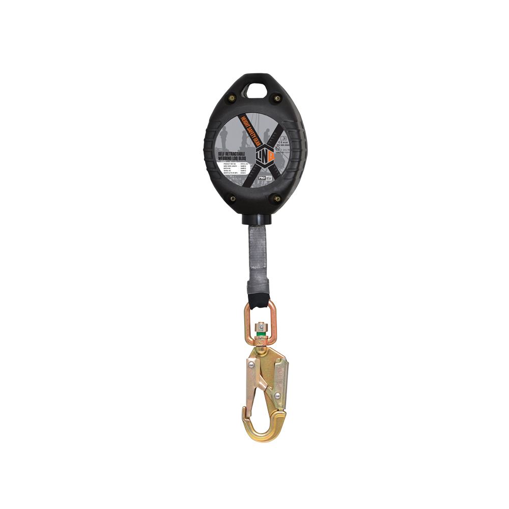 LINQ Height Safety Self Retractable Loq-Bloq Webbing Lanyard 3.5M