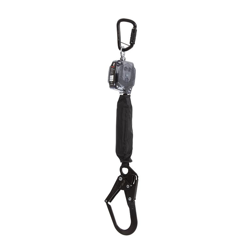 LINQ Height Safety Tetha Bloq 2M Self Retracting Lifeline C/W 1 X Triple Action Karabiner And 1 X Double Action Scaff Hook