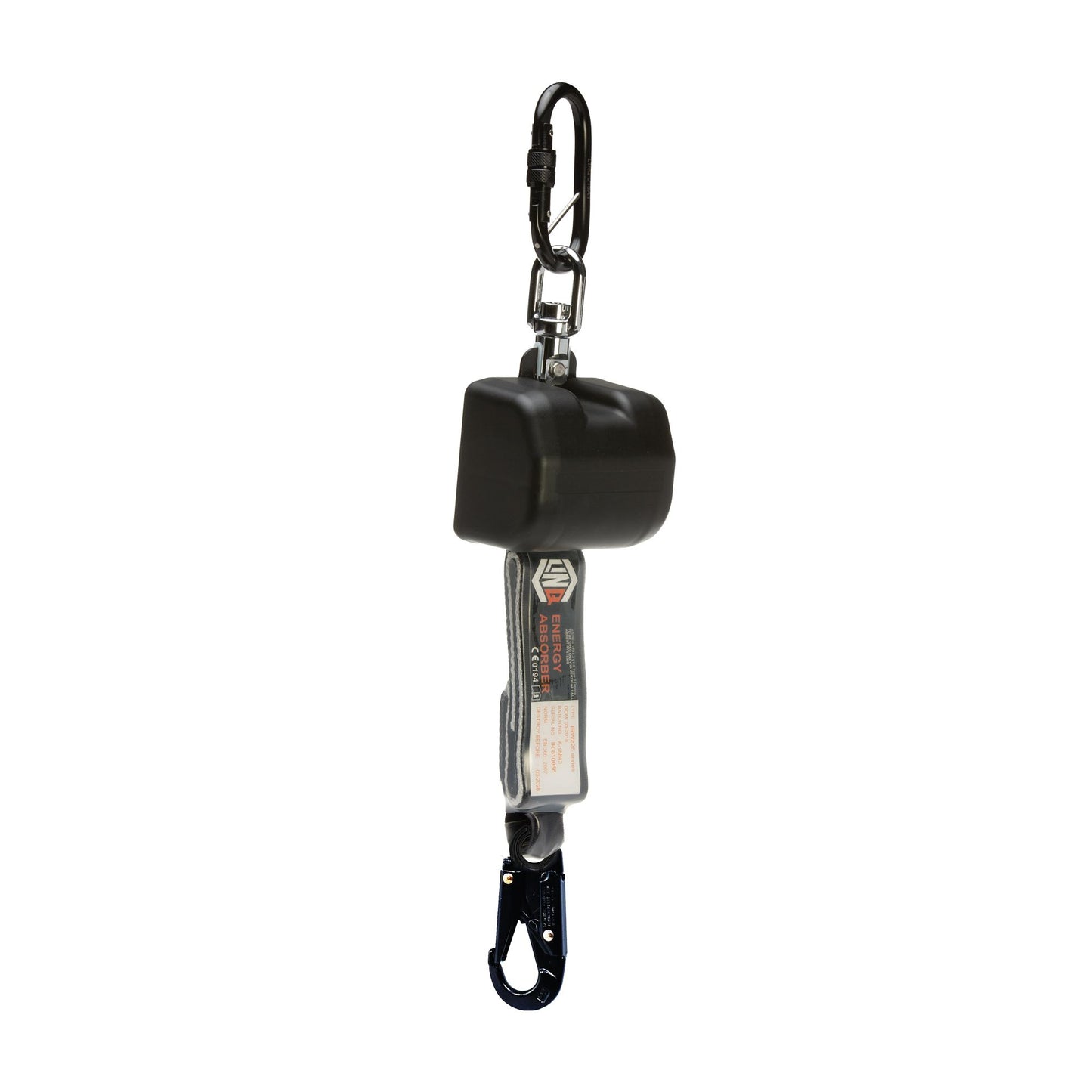 LINQ Height Safety Self Retracting 2.5M Webbing Lanyard With Hardware Ks & Sn