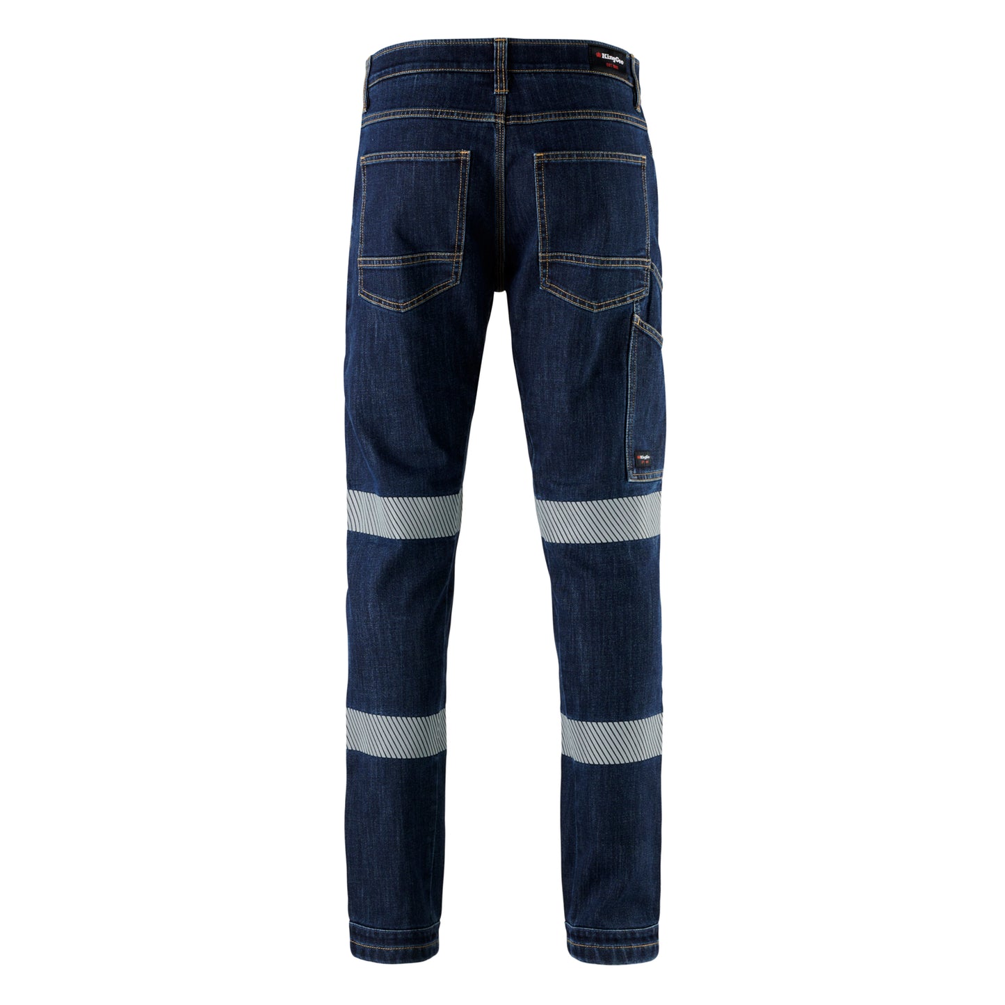 King Gee K53007 Urban Coolmax Stretch Slim Reflective Denim Work Jeans