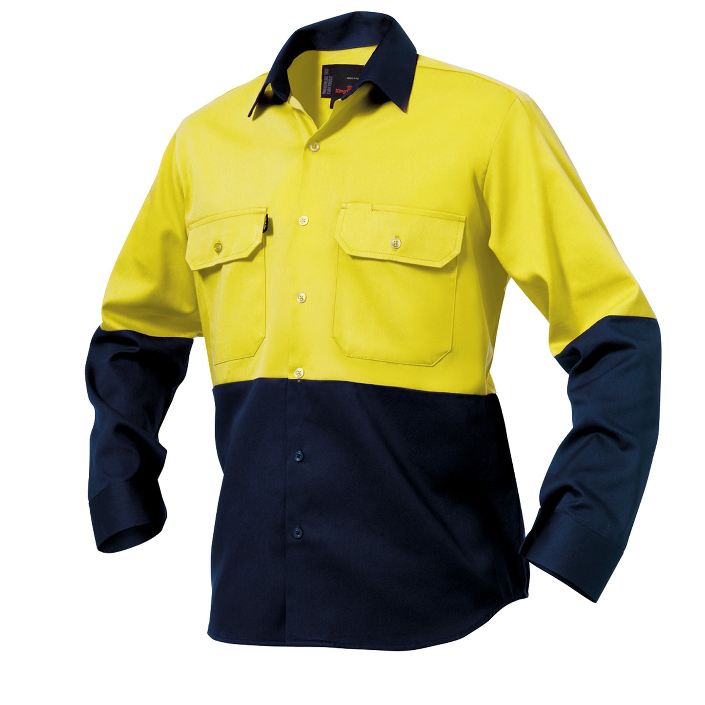 King Gee K54015 Originals Hi-Vis Long Sleeve Drill Work Shirt