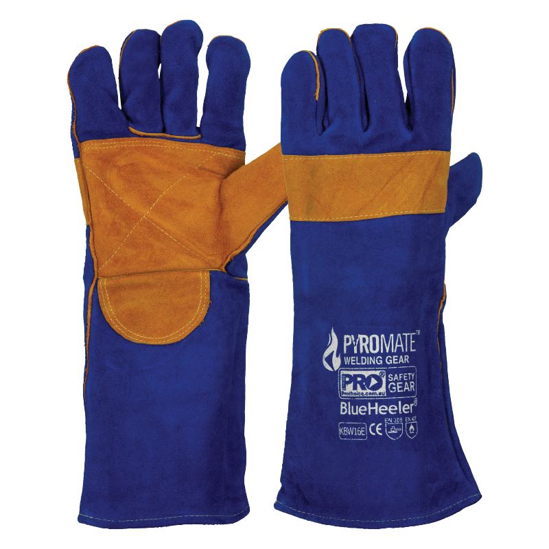 Pro Choice Safety Gear Pyromate Blue Heeler - Blue & Gold Large