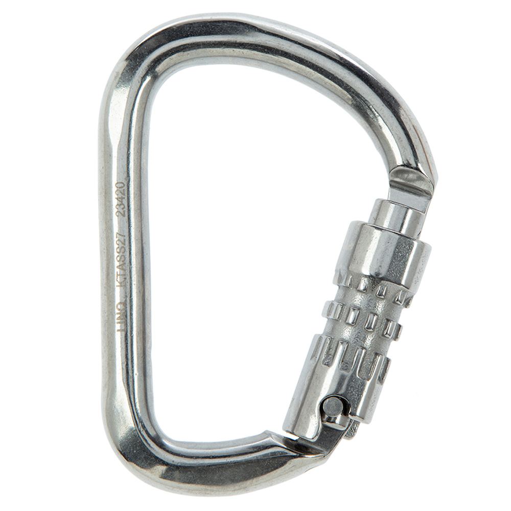 LINQ Height Safety Karabiner - Triple Action Stainless Steel 27mm