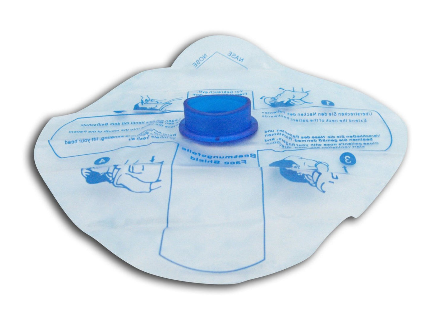 LOGIKAL HEALTH LRM2 Resus-O-Mask CPR Resuscitation Shield Single Use