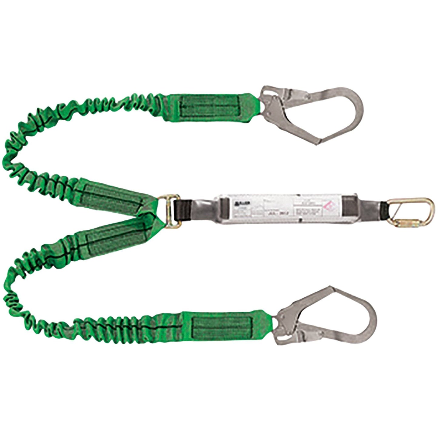 Miller 2M Twin Stretchstop Lanyard w/TAK & Scaff Hook