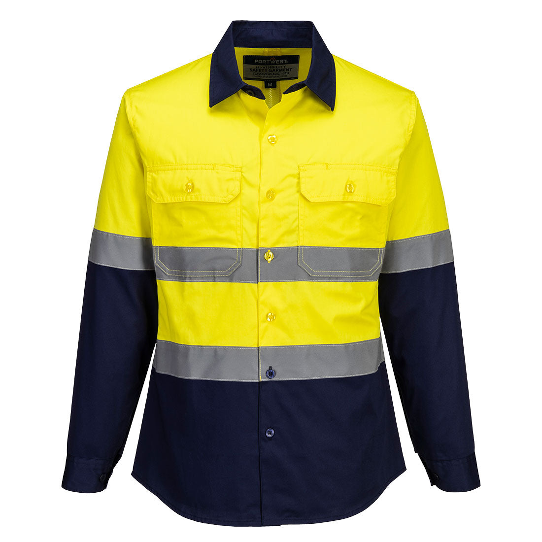 Portwest ML803 Hi-Vis Women's Lightweight Contrast Shirt L/S