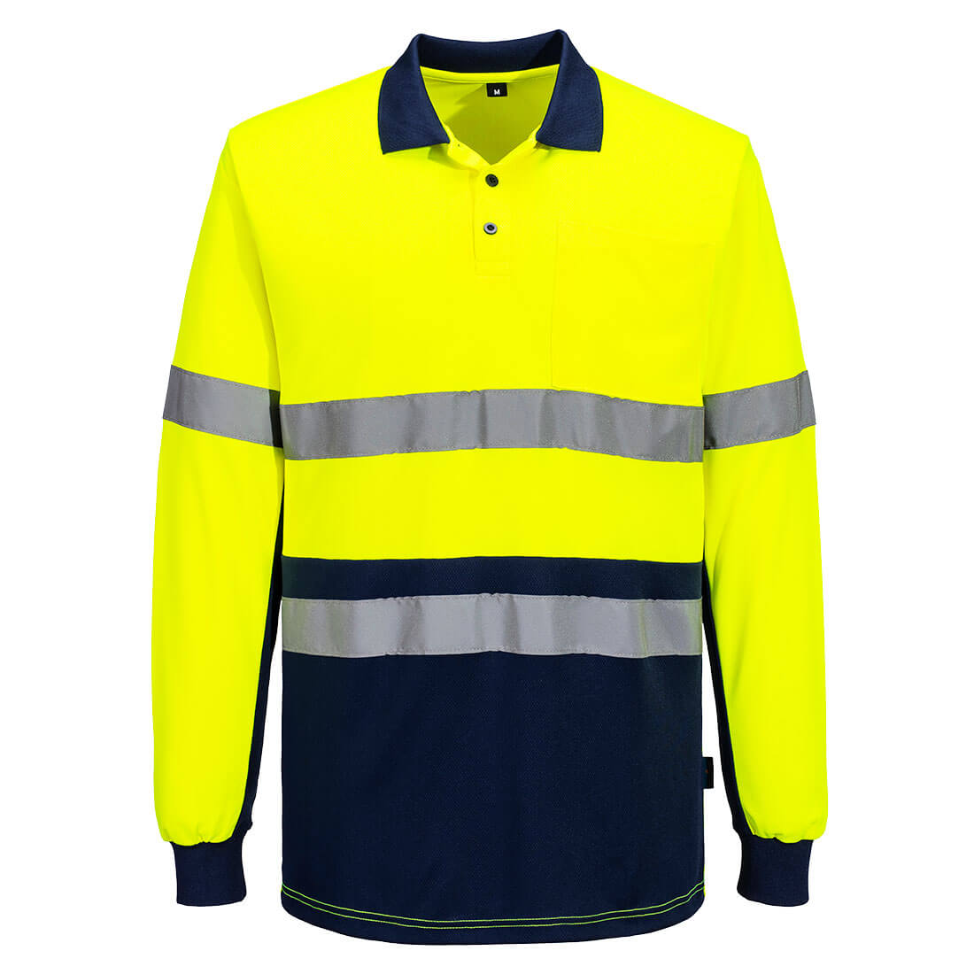 Portwest MP613 Hi-Vis Class D/N Contrast Polo shirt L/S