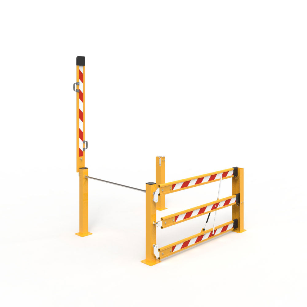 Mezzanine Double Boom Gate Left Assembly 1500 x 1500mm
