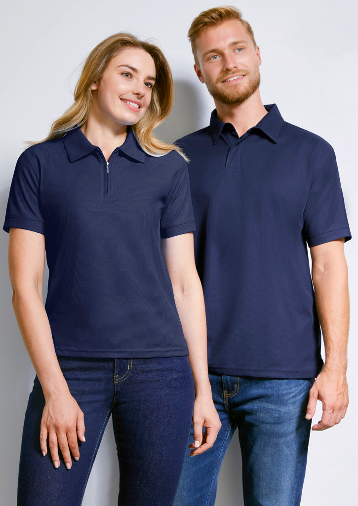 BizCollection P3300 Mens Micro Waffle Short Sleeve Polo