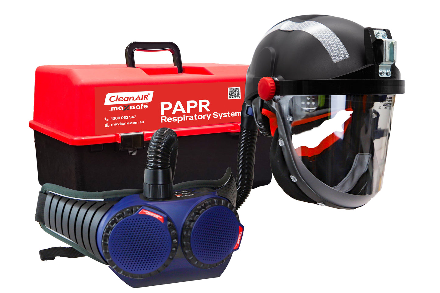 CleanAIR R304100XH-T CA-40G Heavy Duty Tunnelling Kit with Cylindrical Visor and AerGO PAPR Unit