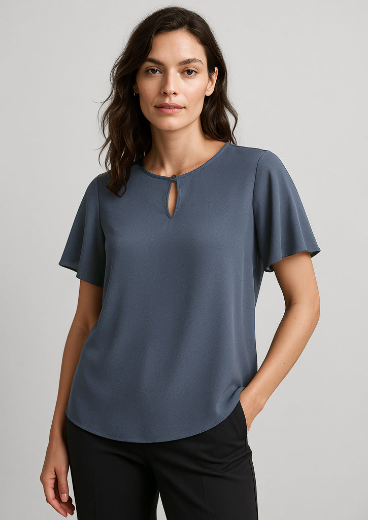 BizCorporate RB261LS Womens Vienna Short Sleeve Blouse