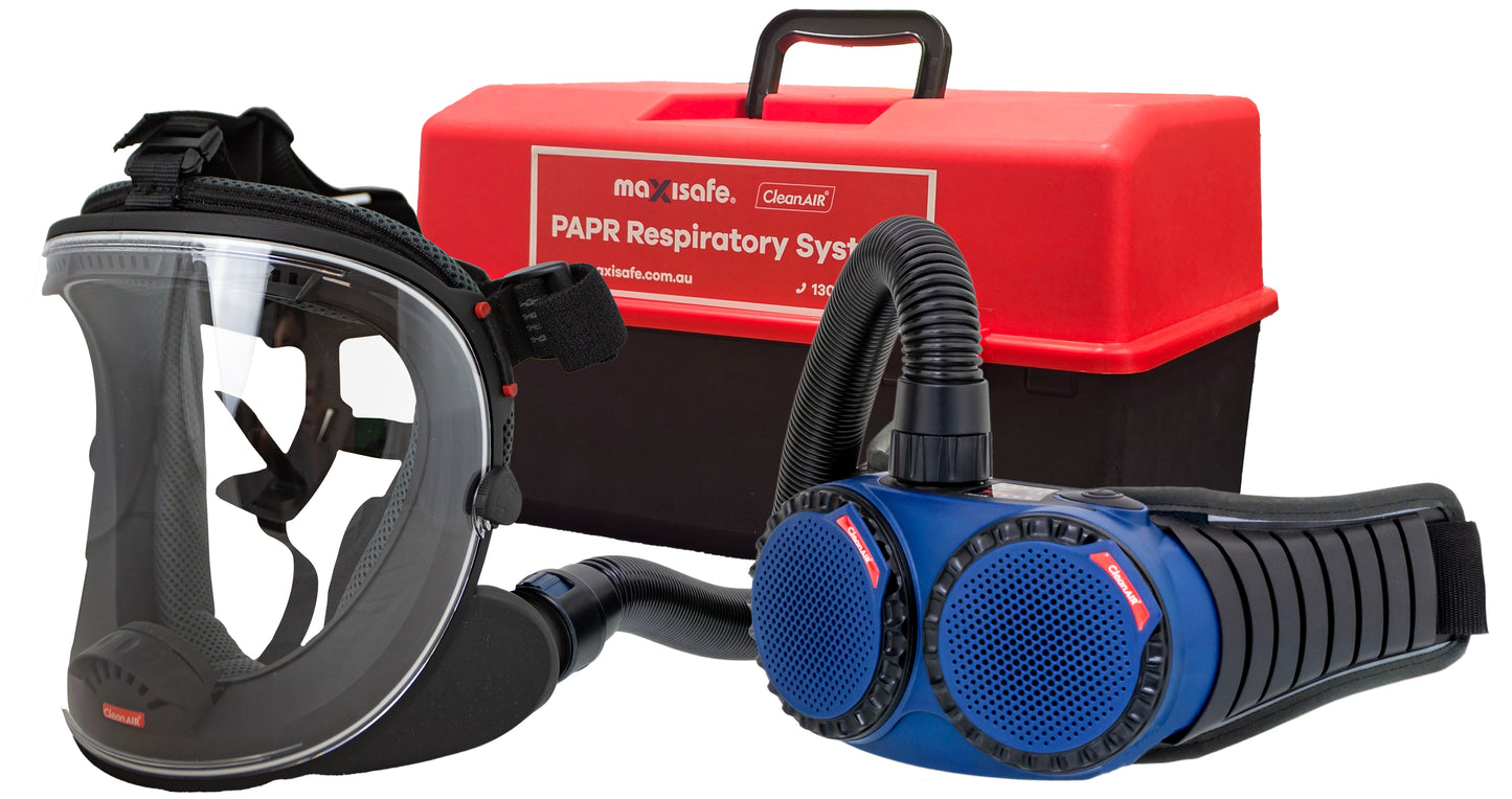 CleanAIR RFU837-CA5 UniMask w/ 5-Point Harness & AerGO PAPR Kit