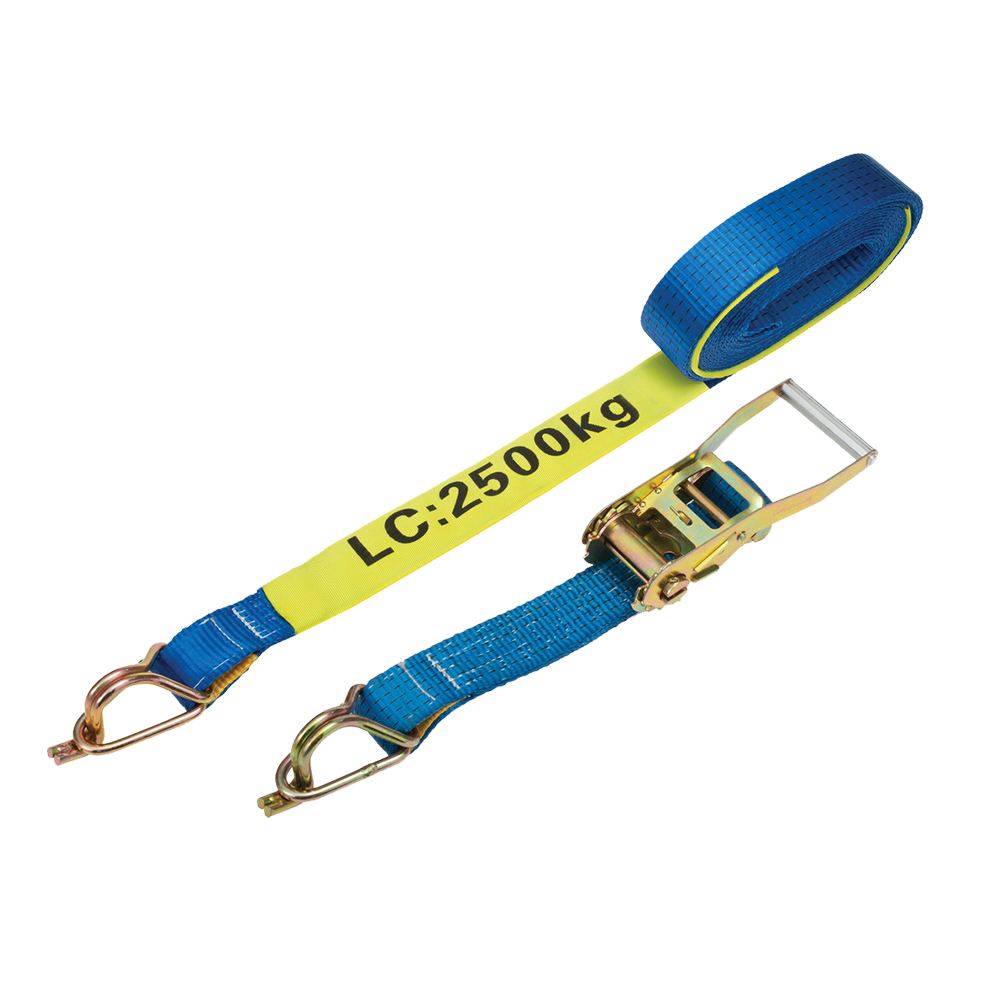 LINQ Height Safety Ratchet Tie Down 50mmx9M 2.5T Captive J-Hook