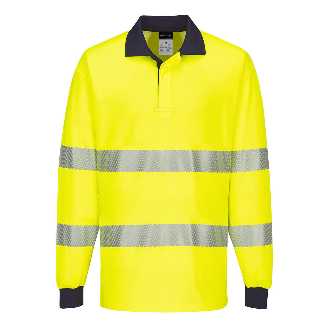 Portwest T186 PW3 Hi-Vis Polo Shirt L/S