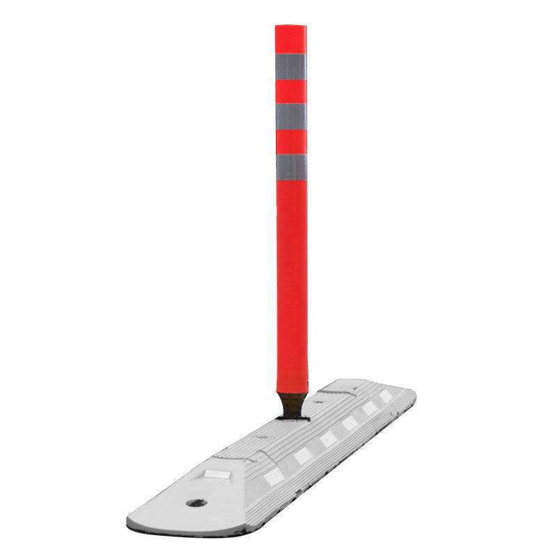 Traffic Lane Separator Flexible Guide Post White