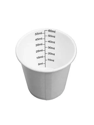 HAINES MEDICAL BIOMEDCUP-2000 Medicine Measure Paper Cup with Graduations 60mL 100