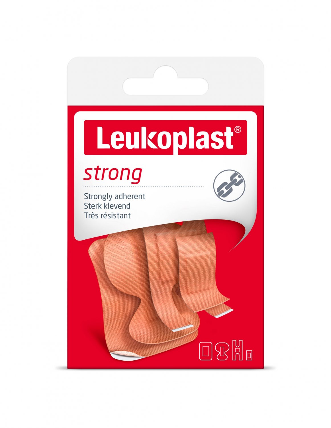 BSN MEDICAL B76459-09 Leukoplast Strong Fabric Assorted Strips Pack of 20