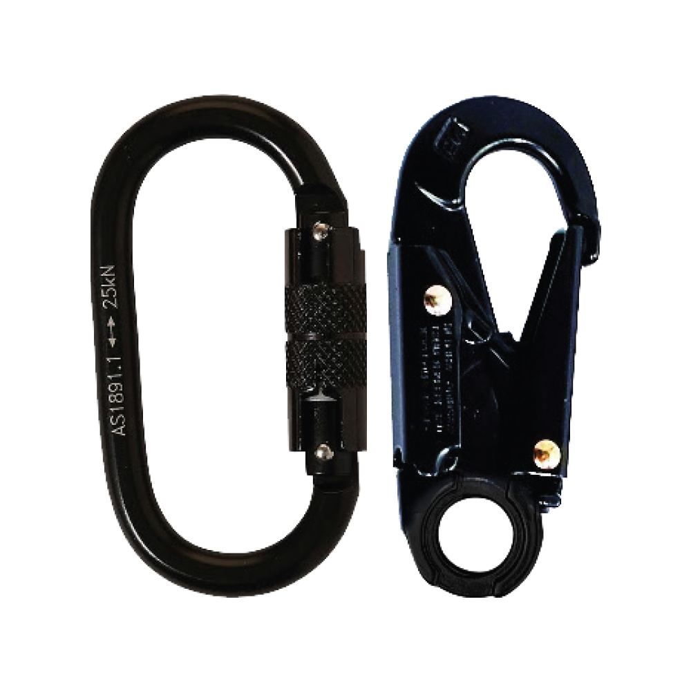 LINQ Height Safety Elite Single Leg Shock Absorbing 2M Adjustable Lanyard With Hardware KD & SN