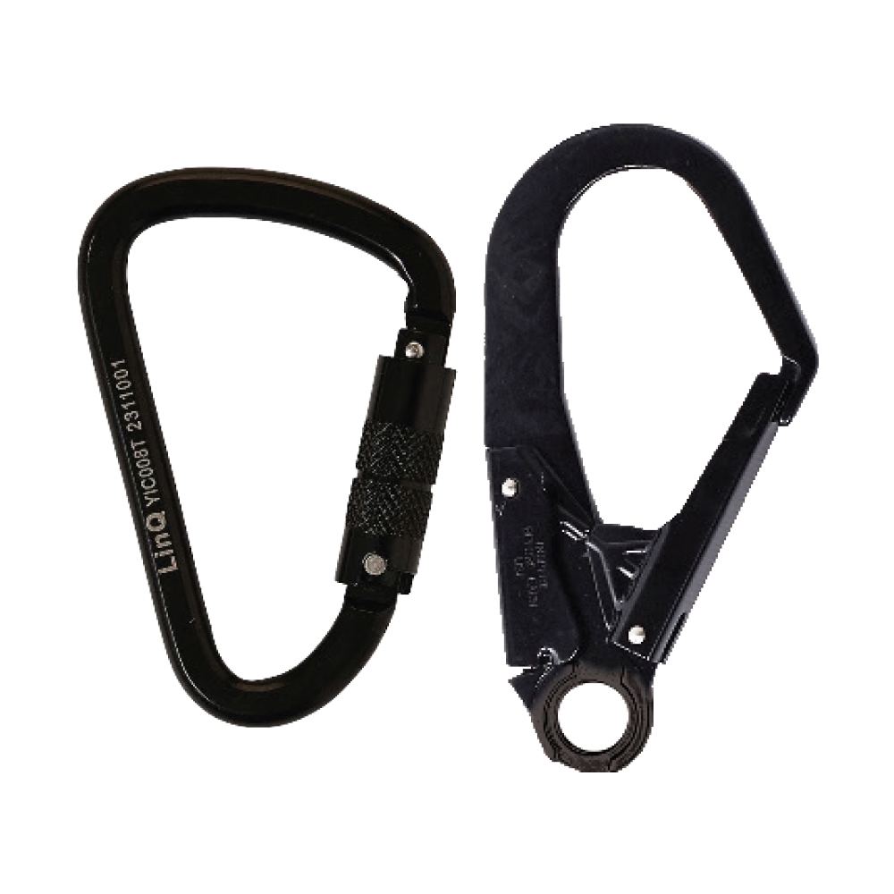 LINQ Height Safety Elite Single Leg Shock Absorbing 2M Adjustable Lanyard With Hardware KT & SD