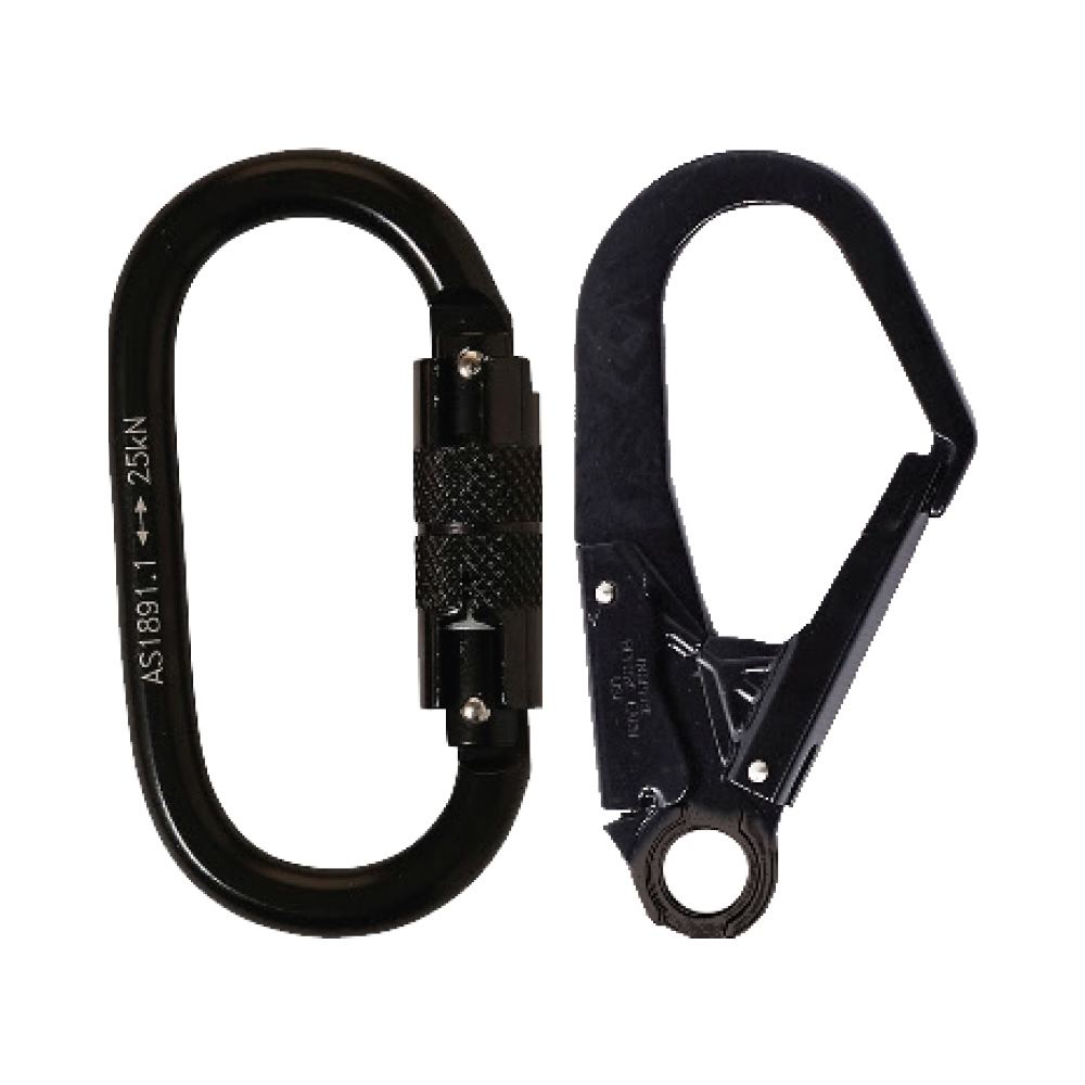 LINQ Height Safety Elite Single Leg Shock Absorbing Webbing Lanyard With Hardware KD & SD