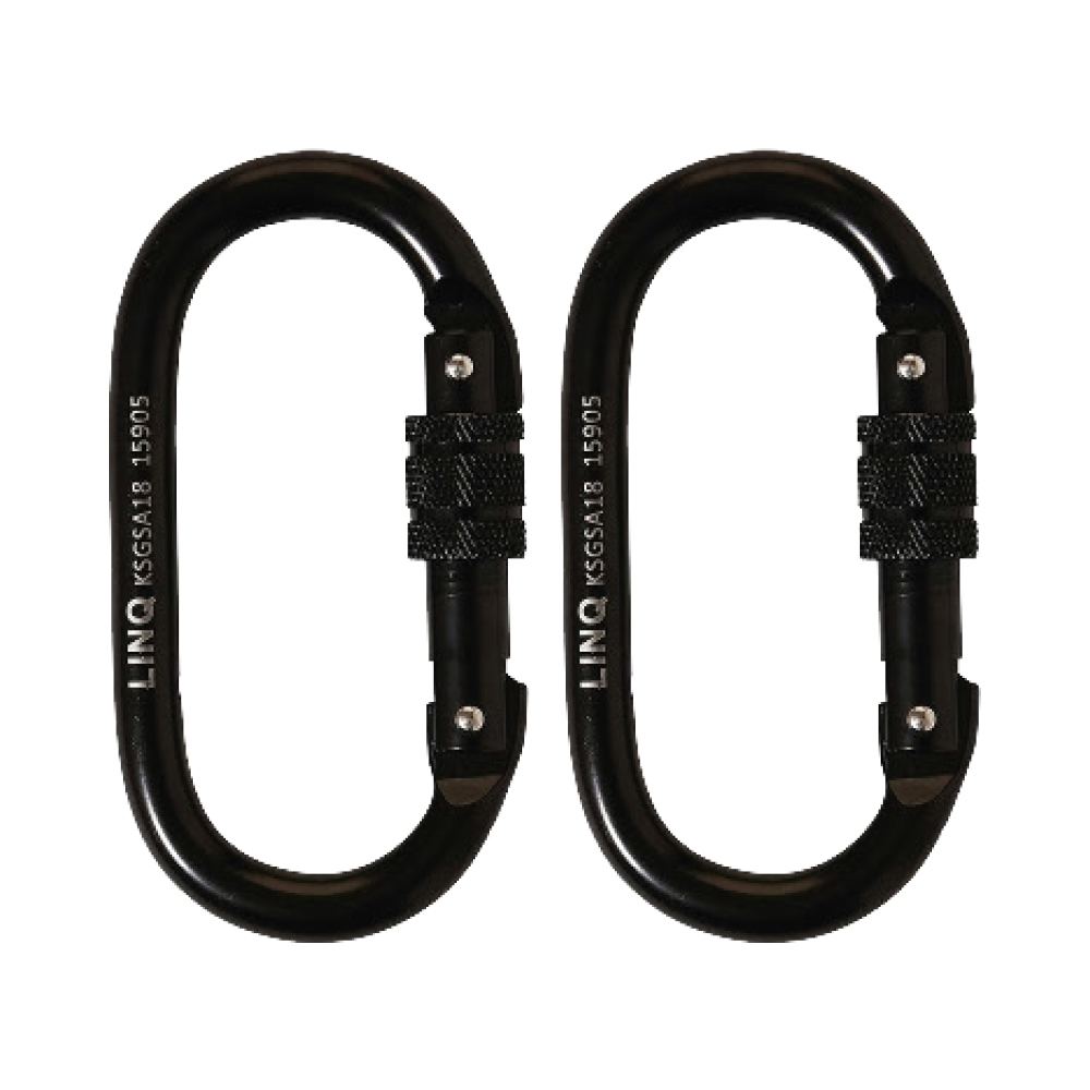 LINQ Height Safety Elite Single Leg Shock Absorbing Webbing Lanyard With Hardware KS X2