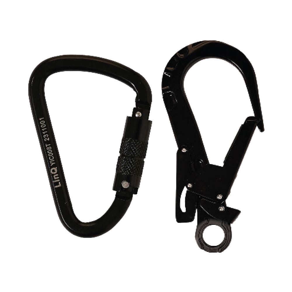LINQ Height Safety Elite Single Leg Shock Absorbing Webbing Lanyard With Hardware KT & ST