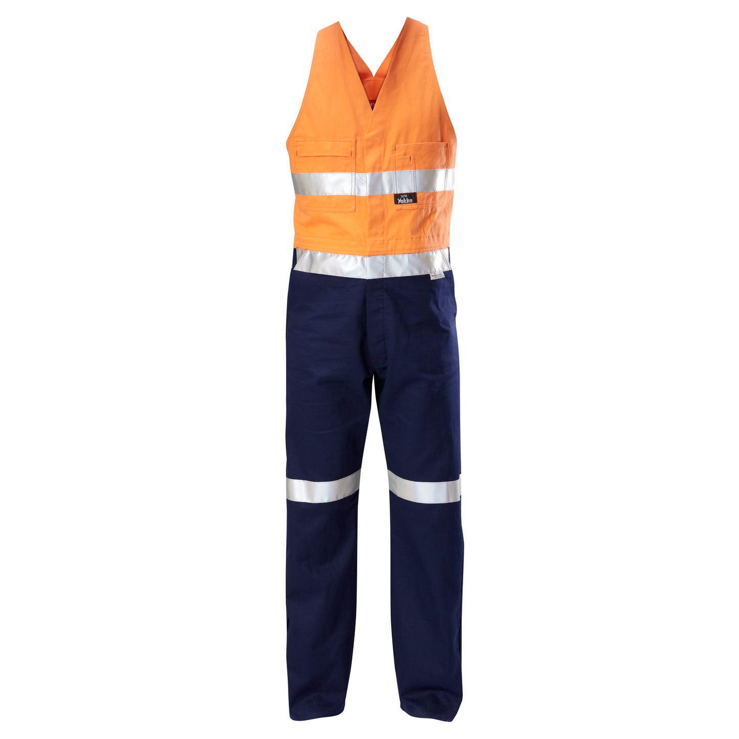 Hard Yakka Y01055 Hi-Vis 2Tone Action Back Cotton Taped Overall