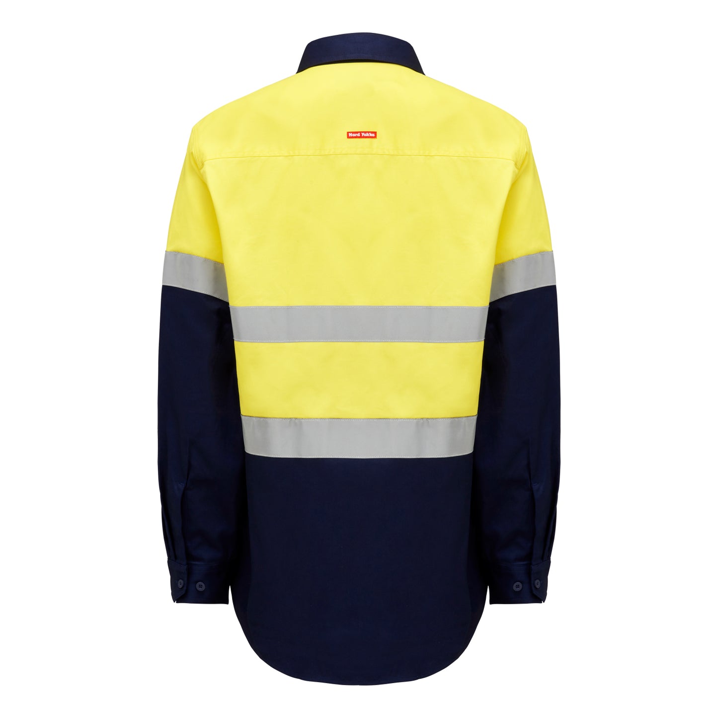Hard Yakka Y04615 Core Hi-Vis Long Sleeve Heavyweight Closed Front Taped Shirt