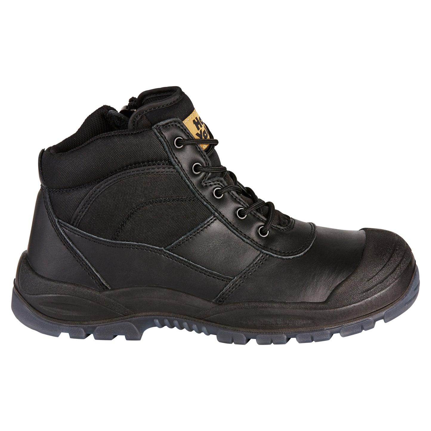 Hard Yakka Y60125 Utility Zip Sided Steel Toe Safety Boot - Black