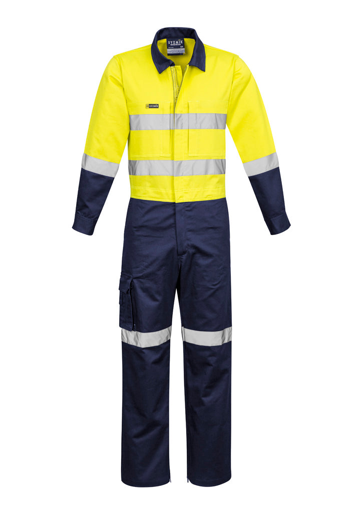 Syzmik Men's Rugged Cooling Taped Overall - Yellow/Navy