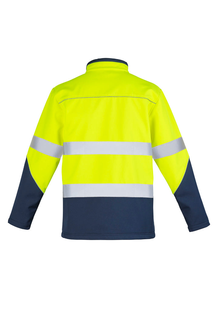 Syzmik Unisex Hi Vis Softshell Jacket - Yellow/Navy